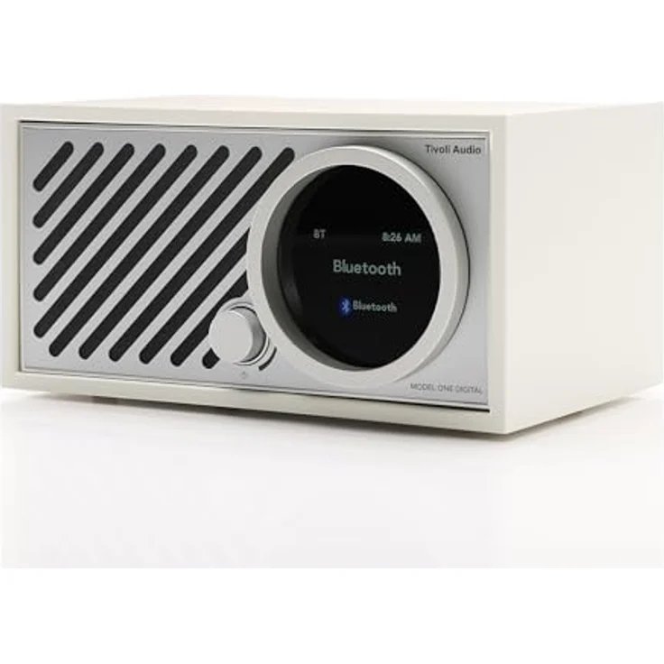 Tivoli Audio Model ONE Digital + Gen3, Wi-Fi/Bluetooth-Radio mit DAB/DAB+/FM Empfang, 20 W Leistung, Weiß/Silber – Bild 3