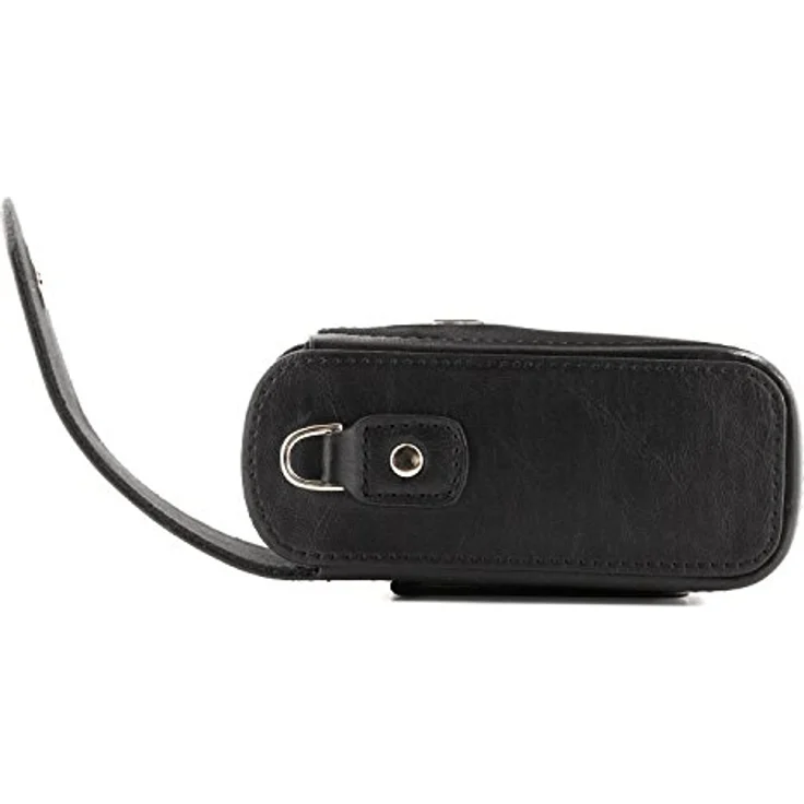 MegaGear MG1428 Panasonic Lumix DC-ZS200, TZ200, Leica C-Lux Leder Kameratasche mit Trageriemen, Schwarz – Bild 8