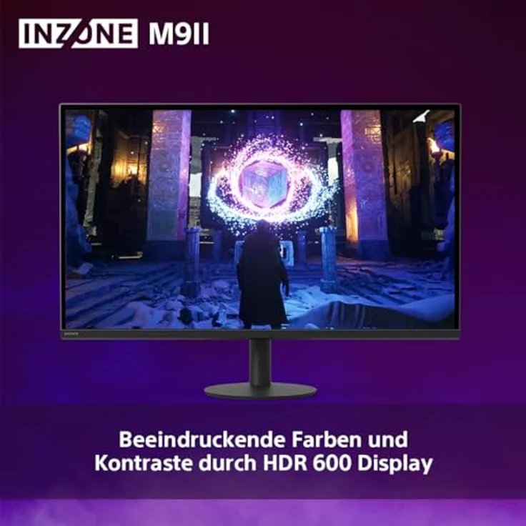 Sony INZONE M9II 27" 4K Ultra HD PC Gaming Monitor: 2160p Auflösung - 160Hz Bildwiederholfrequenz - 1ms GTG - DCI-P3 95% Spektrum - Full Array LED - G-Sync - Adaptive Sync - VRR, Schwarz – Bild 4