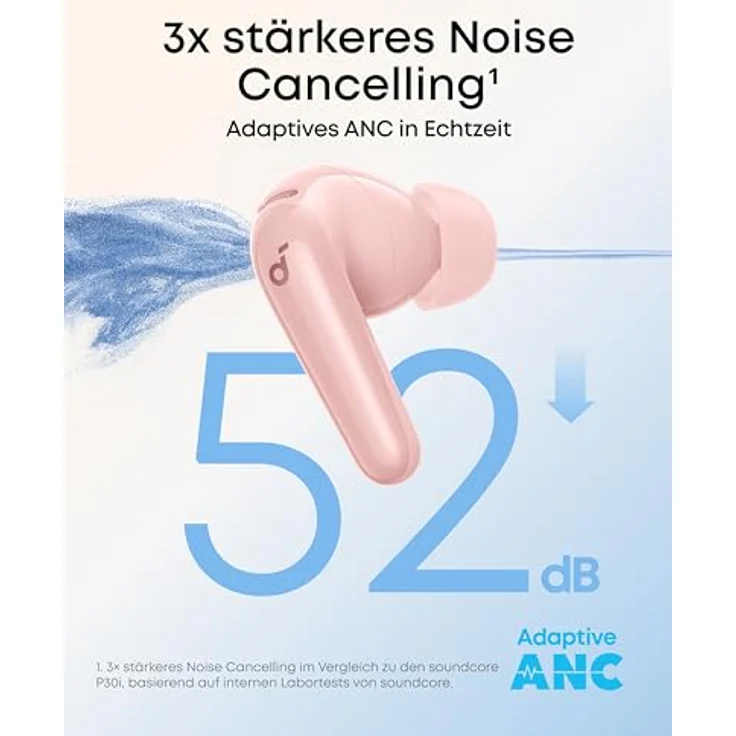soundcore by Anker P31i, kabellose Bluetooth-Kopfhörer mit Hi-Res Sound, adaptivem ANC und Echtzeit-Übersetzung, Rosa – Bild 2