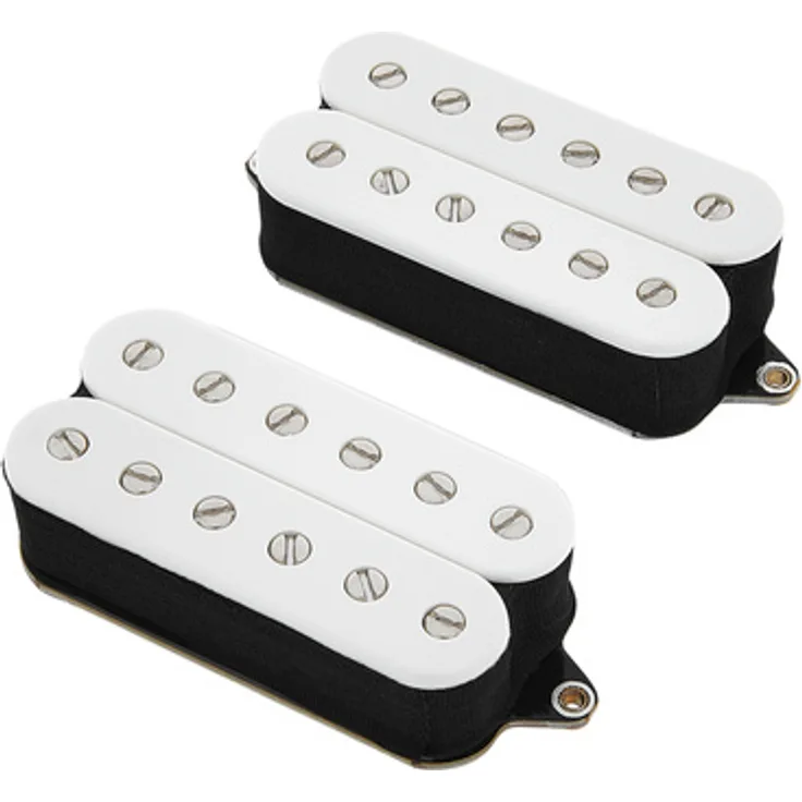 Fishman Fluence Tim Henson Set 6 WH, aktives Tonabnehmer Set für E-Gitarre, Humbucker, hohe Ausgangsspannung, weiß