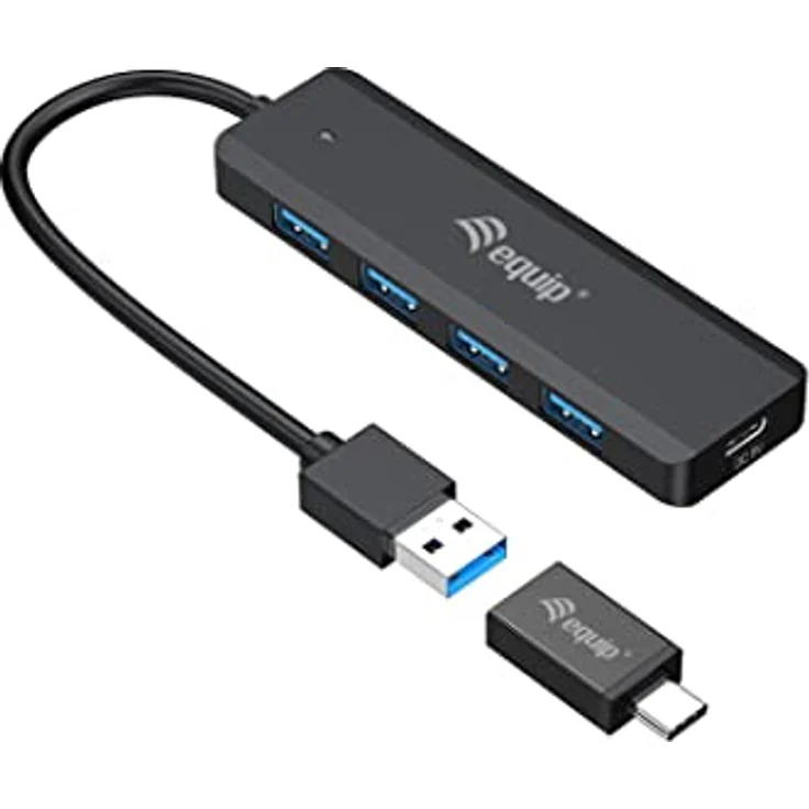 Equip 128959 4-Port-USB-3.2 Gen 1-Hub und Adapter für USB-C – Bild 2