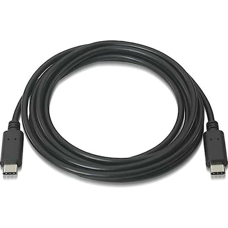 Aisens USB 2.0 3A Kabel, Typ USB-C/M-USB-C/M, Schwarz, 1,0 m mit 480 MBit/s Datenübertragung – Bild 2