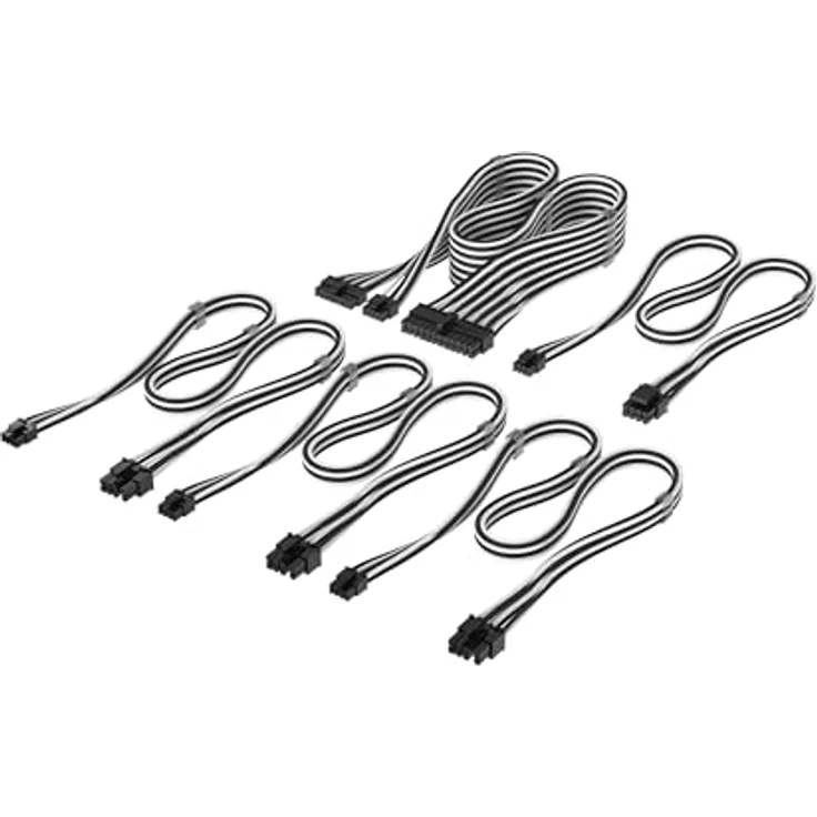 CORSAIR Elite Premium Cable Starter Kit Type 5, Netzteilzubehör in Weiß/Schwarz – Bild 1
