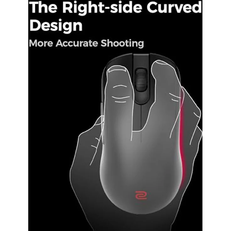 BenQ Zowie FK2-DW Kabellose 4K-Maus für Esports, Sportwissenschaft, 65 g, symmetrisch, 3950 Sensor, 4K Abrufrate – Bild 5
