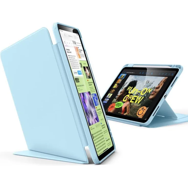 ESR Flip Hybrid Tablet-Hülle für iPad Air 4 (2020) / Air 5 (2022) / Air 11 (2024) / Air 11 (2025), multifunktional in Sky Blue, Schutzhülle mit Tischständerfunktion