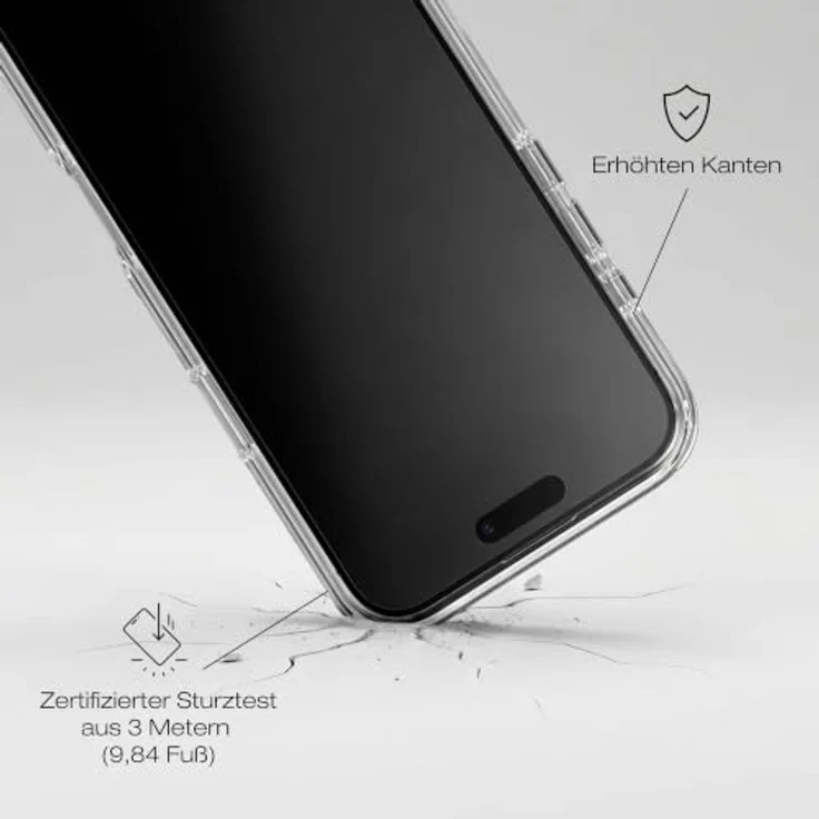 iDeal of Sweden IDCLCMS-I2461P-470 Clear Case für Apple iPhone 16 Pro, Tinted Black mit MagSafe-Kompatibilität – Bild 2