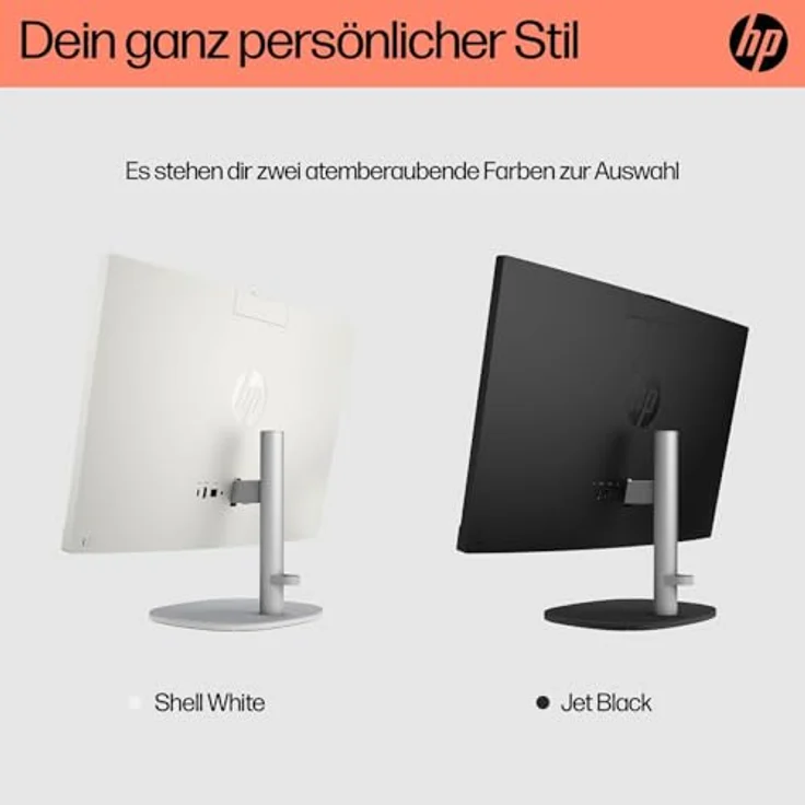 HP 24-cr0400ng All-in-One-PC - 60,5 cm (23.8") Full HD - AMD Ryzen 5 - 8 GB - 512 GB - Windows 11 Home - Muschelweiß – Bild 8