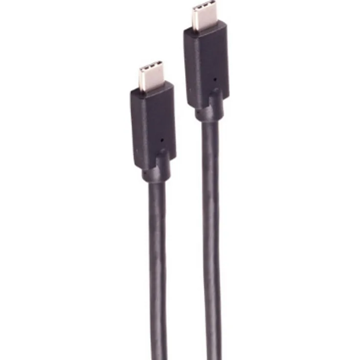 Shiverpeaks BS13-62015, 0,5 m USB C-Kabel, USB 3.2 Gen 2x2, 20 Gbit/s, 100W, Schwarz