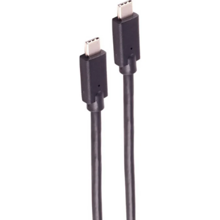 Shiverpeaks BS13-62015, 0,5 m USB C-Kabel, USB 3.2 Gen 2x2, 20 Gbit/s, 100W, Schwarz
