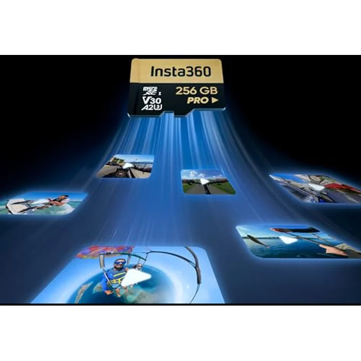 Insta360 SD-Karte 256 GB, A2/V30, Kompatibel mit ONE X, X2, X3, X4, Ace, Ace Pro, One R, One RS, One RS 2.5 cm, Sphere – Bild 4