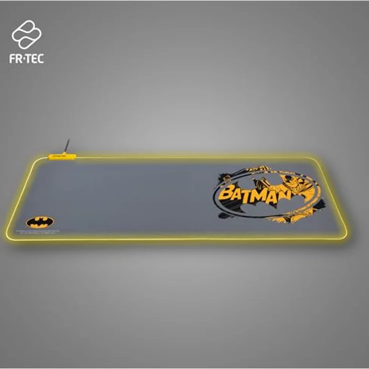 FRTEC Batman Edition, RGB-LED-Mauspad und Tastaturmatte, Plug and Play, rutschfeste Unterseite, weiche Oberfläche, XL Größe – Bild 3