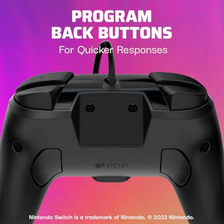 PDP Rematch + Case Bundle Star Spectrum Nintendo Switch, Gamepad mit D-Pad-Steuerung und programmierbaren Rücktasten – Bild 4