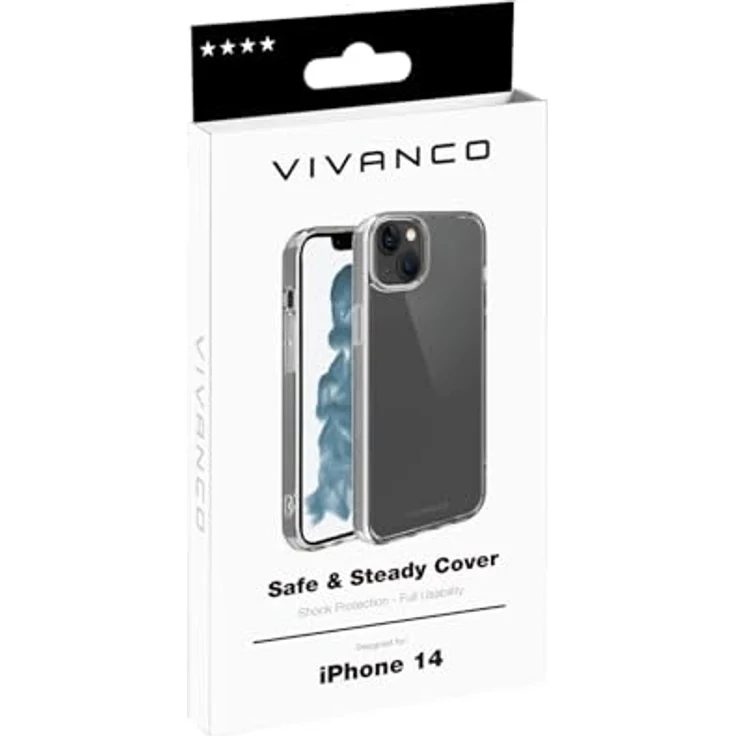 Vivanco Safe and Steady Backcover Apple iPhone 14 Transparent – Bild 5