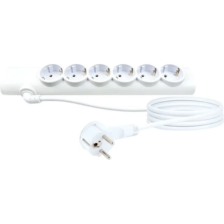 Schwaiger Schwaiger Steckdosenleiste 6-fach, mit integrierter Kindersicherung, 1,4 m Kabel, weiß