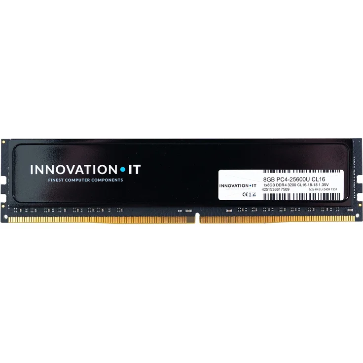 Innovation-Pc 3200 8GB DDR4 Arbeitsspeicher, CL16-18-18, 1.35V mit Heatspreader