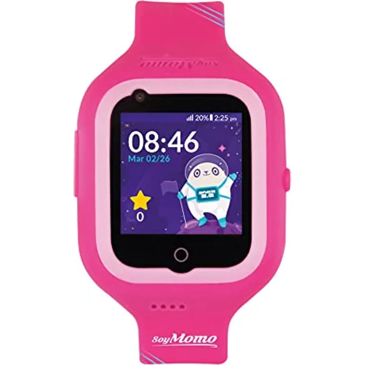 SoyMomo Space 2.0 Pink, Smartwatch für Kinder mit GPS, Anrufen, SOS-Taste und wasserdicht, 1,4 Zoll
