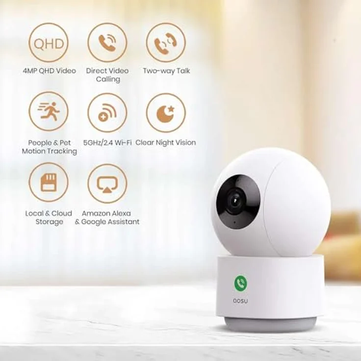 Aosu Indoorcam P1 Pro, Netzwerkkamera mit HD-Videoauflösung und Nachtsicht – Bild 9
