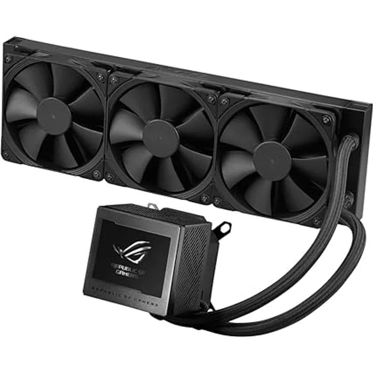 ASUS ROG Ryujin III 360 All-in-One Flüssig CPU-Kühler (3,5 Zoll LCD, Asetek-Pumpe der 8. Generation, 3x Noctua 2000 PWM 120mm-Radiatorlüfter, schwarz) – Bild 3