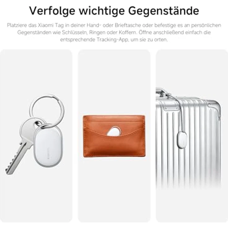 Xiaomi Smart Tag, Tracker für Gepäck und Haustiere, kompatibel mit Apple Find My und Google Android Find Hub, IP67, Batterielaufzeit über 1 Jahr, 1er-Pack – Bild 4