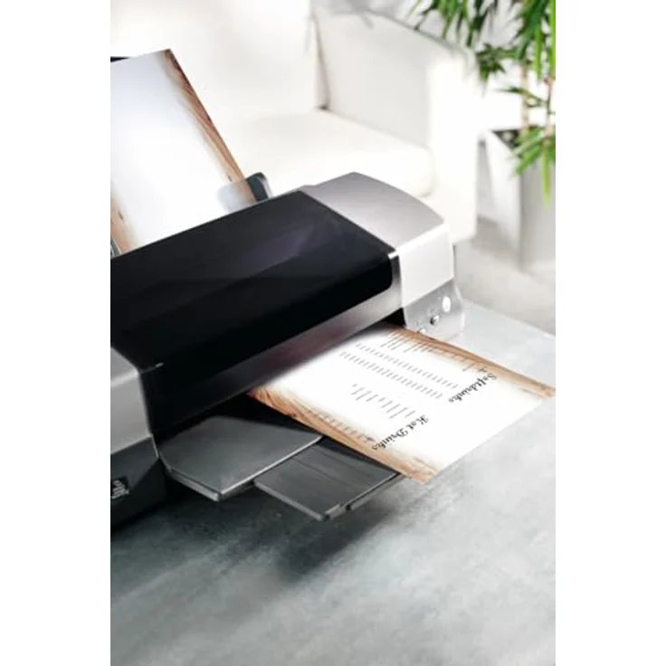 Sigel Motivpapier DIN A4, weiß-braun, 90 g/m², 100 Blatt, FSC®-zertifiziert, beidseitig bedruckbar – Bild 3