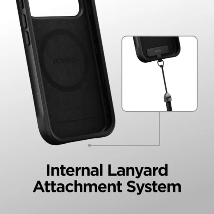 Nomad Rugged Case - norte - Handyhülle für iPhone 18 Pro/17 Pro, robuster Polycarbonat-Rahmen, MagSafe- und Qi2-kompatibel, fingerabdruckresistente Rückseite – Bild 6