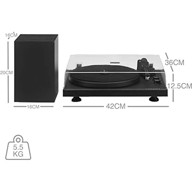 Crosley C62 Bluetooth Plattenspieler Schwartz – Bild 5