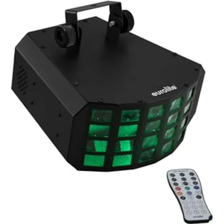 Eurolite LED D-4000 Strahleneffekt, Mehrfarbiger Scheinwerfer mit 3-W-LEDs, DMX Steuerung und stufenlos einstellbarer Rotationsgeschwindigkeit