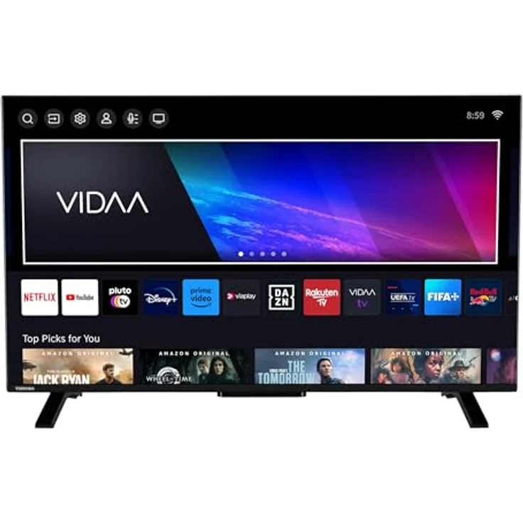 Toshiba Fernseher 43 Zoll Smart TV - VIDAA TV (4K UHD LED TV, HDR, Triple-Tuner) 43UV2363DG, Schwarz – Bild 1