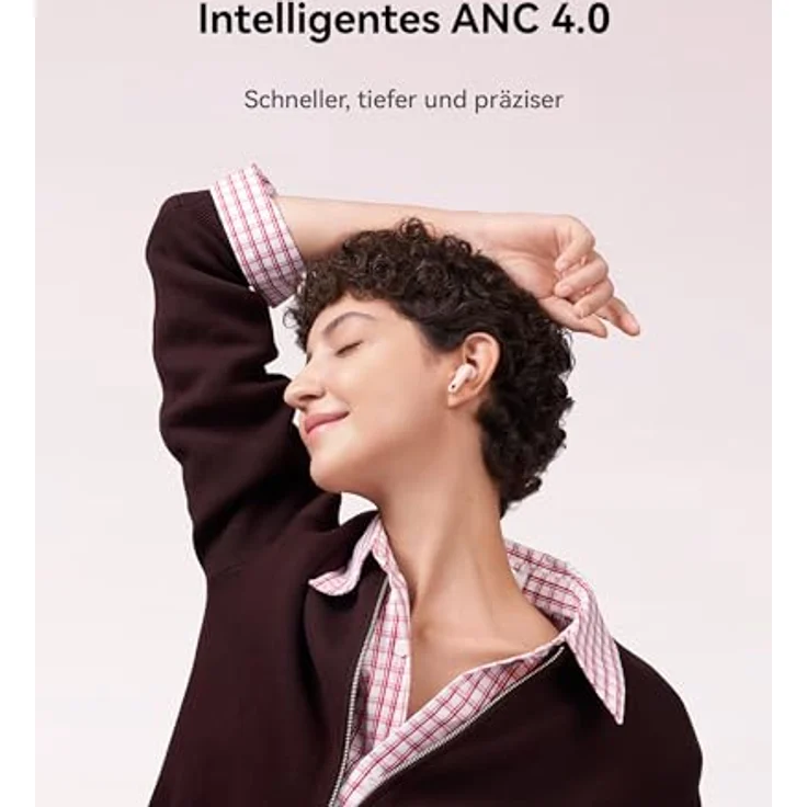 HUAWEI FreeBuds 7i, Kabellose Kopfhörer mit intelligenter aktiver Geräuschunterdrückung 4.0, 360° räumliches Audio, 30 Monate Garantie, Schwarz – Bild 4