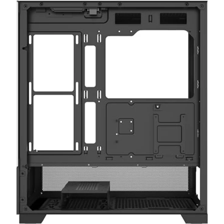 Xilence Gehäuse BEAM Schwarz (XG172), elegantes ATX Midi Tower Gehäuse mit Aquarium-Glas-Design, drei ARGB PWM Lüftern und hohem Airflow, Schwarz – Bild 7