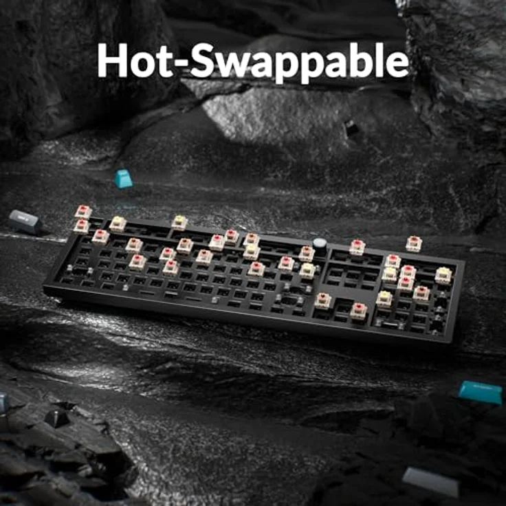 Keychron Q6 Ultra 8K Wireless Mechanische Tastatur QWERTY US - Silk POM Switch Brown, Aluminiumrahmen, RGB-Hintergrundbeleuchtung, Hot-Swappable, 4000 mAh Akku – Bild 7