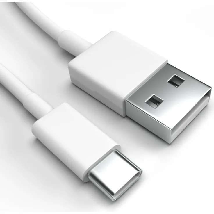 Justcom USB-C Ladekabel für Samsung Galaxy A12, 50 cm, weiß, Schnellladekabel mit 3 A Leistung und Datenübertragung