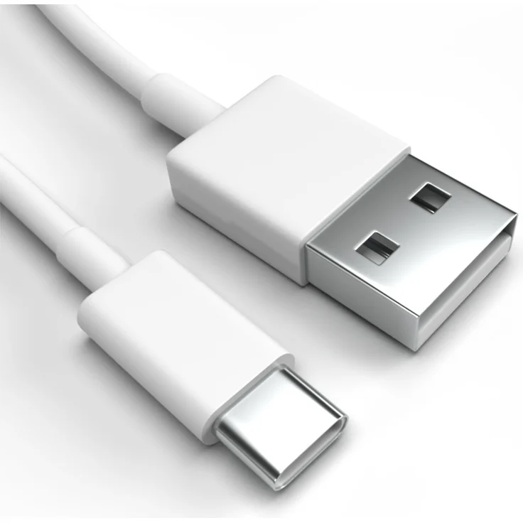 Justcom USB-C Ladekabel für Xiaomi Redmi Note 10 Pro, 10 cm, schnelles Laden mit bis zu 3 A, weiß