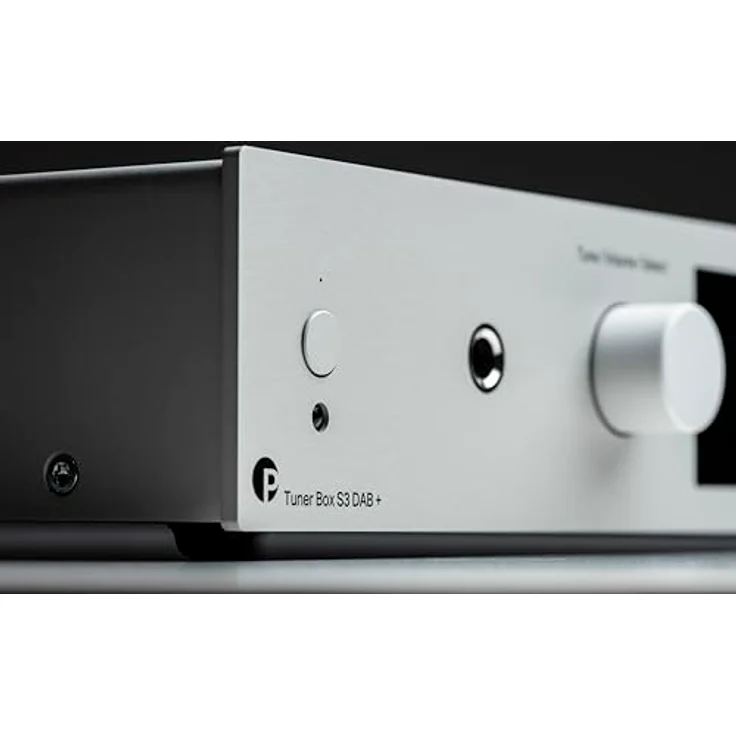 Pro-Ject Tuner Box S3 DAB+, Internetradio mit DAB, DAB+ & FM Tuner, Fernbedienung, WLAN, Kopfhörerverstärker (Silber) – Bild 3