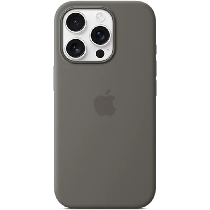 Apple iPhone 16 Pro Silikon Case mit MagSafe – Steingrau, recyceltes Silikon, kompatibel mit kabellosem Laden – Bild 3