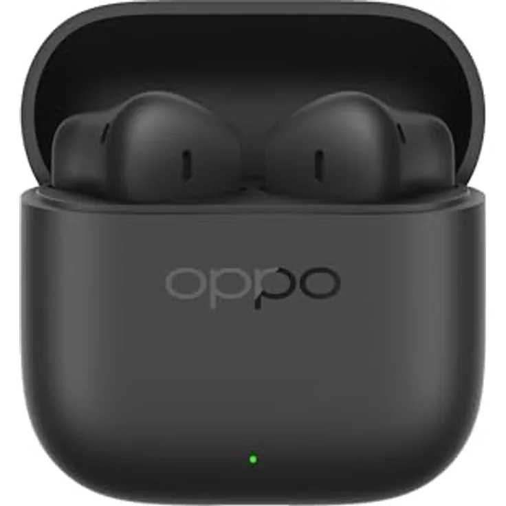 OPPO Enco Buds3, Kabellose In-Ear-Kopfhörer mit passiver Geräuschunterdrückung, 8 h Akkulaufzeit, IP55-Zertifizierung, Schwarz