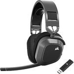 Corsair HS80 MAX Wireless Multiplattform Gaming Headset Mit Bluetooth - Dolby Atmos - Mikrofon in Broadcast-Qualität - iCUE-Kompatibel - PC, Mac, PS5, PS4, Mobile - Stahlgrau