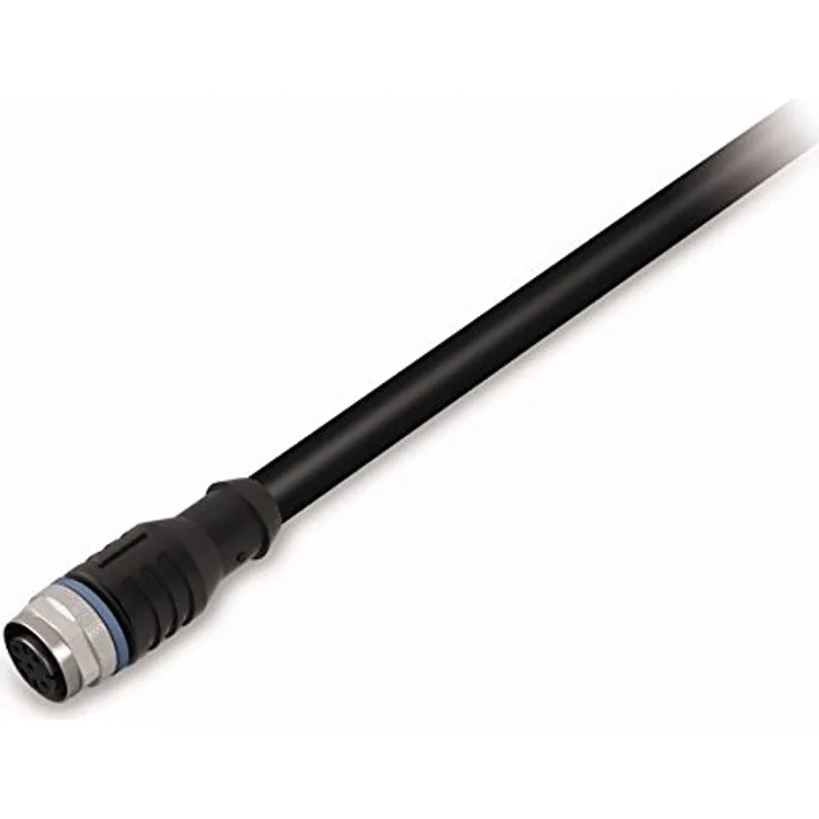 WAGO Sensor-/Stellantrieb, 4-polig, Länge 1,5 m, geeignet für Abschleppketten, 1,5 m, schwarz