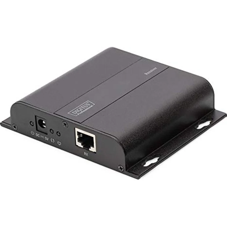 DIGITUS Professional 4K HDMI Extender (Empfängereinheit), IP fähig und Direktverbindung (Cat 5, 5e, 6), bis zu 253 Empfänger, Auflösung 3840x2160p mit 30 Hz, Schwarz – Bild 5