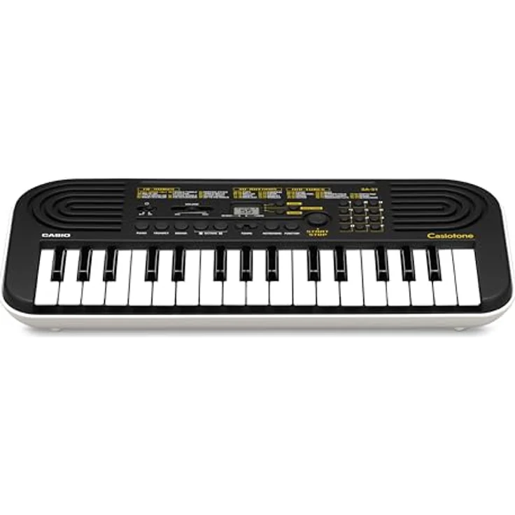 CASIO SA-51 Mini-Keyboard, vielseitig einsetzbares Home-Keyboard in schwarz/weiß mit Hall-Effekt und intuitiver Bedienung – Bild 2