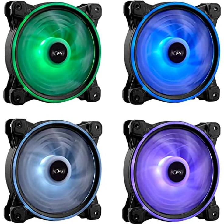 XPG Hurricane 120 mm ARGB PWM Lüfter, leistungsstarker Gehäuselüfter mit RGB-Beleuchtung – Bild 5