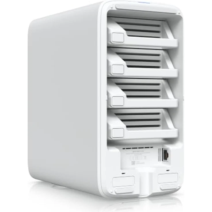 Ubiquiti Networks UNAS-4-W, NAS-Server mit 4 HDD-Schächten, 2 M.2 NVMe SSD-Cache, 2,5-GbE-Netzwerk und USB-C-Konnektivität, weiß – Bild 5