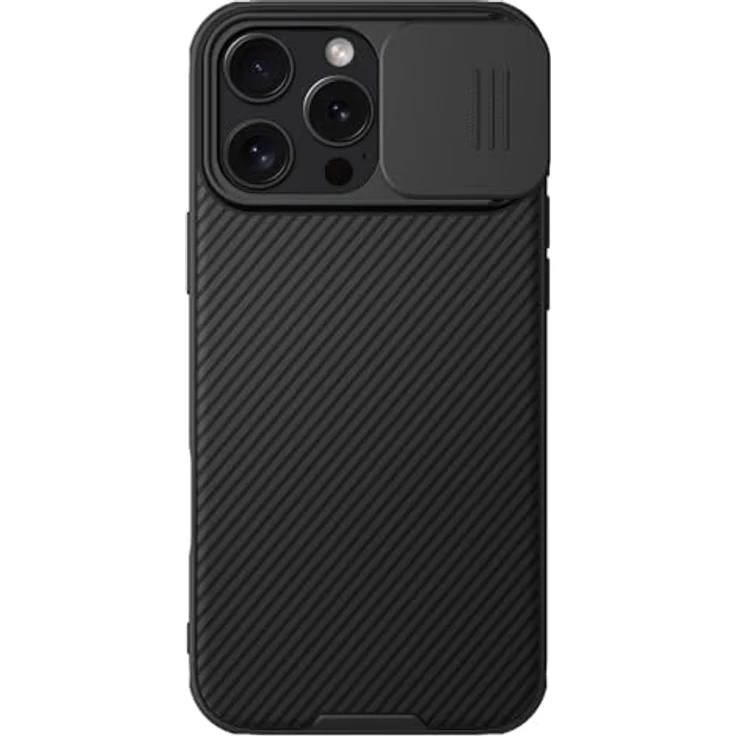 Nillkin CamShield Pro Series Schutzhülle für Apple iPhone 16 Pro Max, Schwarz, robuste Schutzfunktion mit Kameraschutz – Bild 3