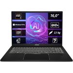 MSI Summit A16 AI+ Business Laptop, 16,0" QHD+, AMD Ryzen™ AI 9 365, 32 GB RAM, 1 TB, AMD Radeon™ 880M, Windows 11 Pro, A3HMTG-035