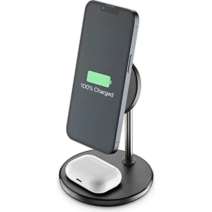 Cellularline | Mag Duo Wireless Charger 2 in 1 Wireless Charger für Apple Geräte