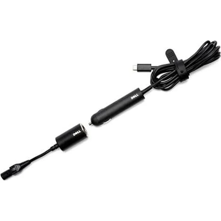Dell Auto/Air Adapter 65W USB-C, Notebook Netzteil für diverse Dell Modelle, Schwarz – Bild 2