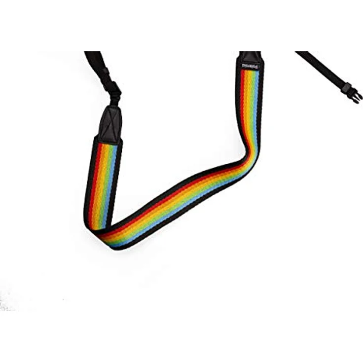 Polaroid Camera Strap Flat-rainbow black Kameragurt – Bild 2