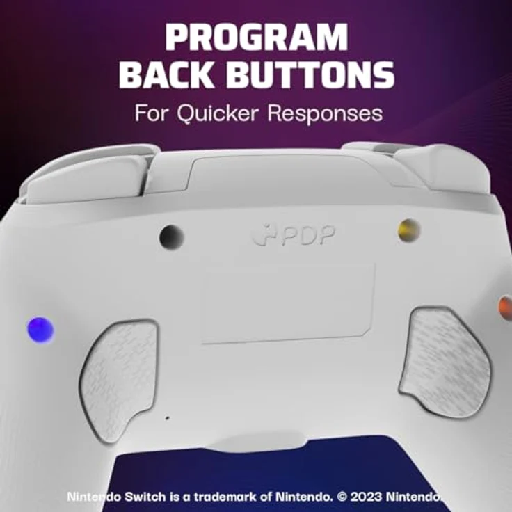 PDP Official Afterglow Wave Wireless Controller Nintendo Switch - White – Bild 3