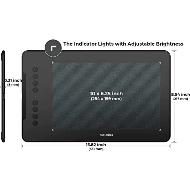 XP-PEN Deco01 V2 Grafiktabletten mit batteriefreiem Eingabestift, unterstützt Windows, Mac & Android – Bild 2